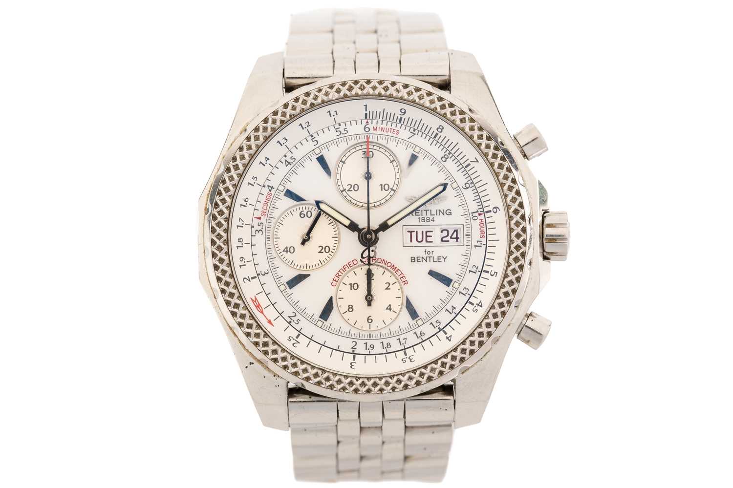 Lot 395 - A Breitling Bentley GT, with an automatic...