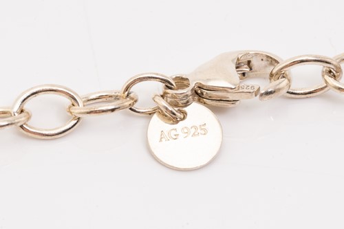 Lot 127 - Tiffany & Co. A silver graduated ball necklace,...