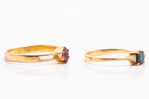 Lot 189 - Two gem-set rings; to include a ruby solitaire...