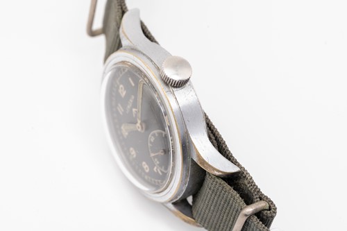 Lot 389 - A Lemania 'Dirty Dozen' MOD-issued watch,...