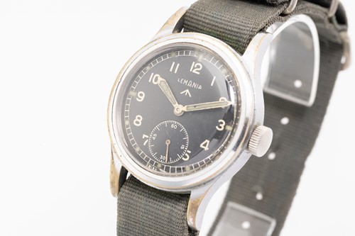 Lot 389 - A Lemania 'Dirty Dozen' MOD-issued watch,...