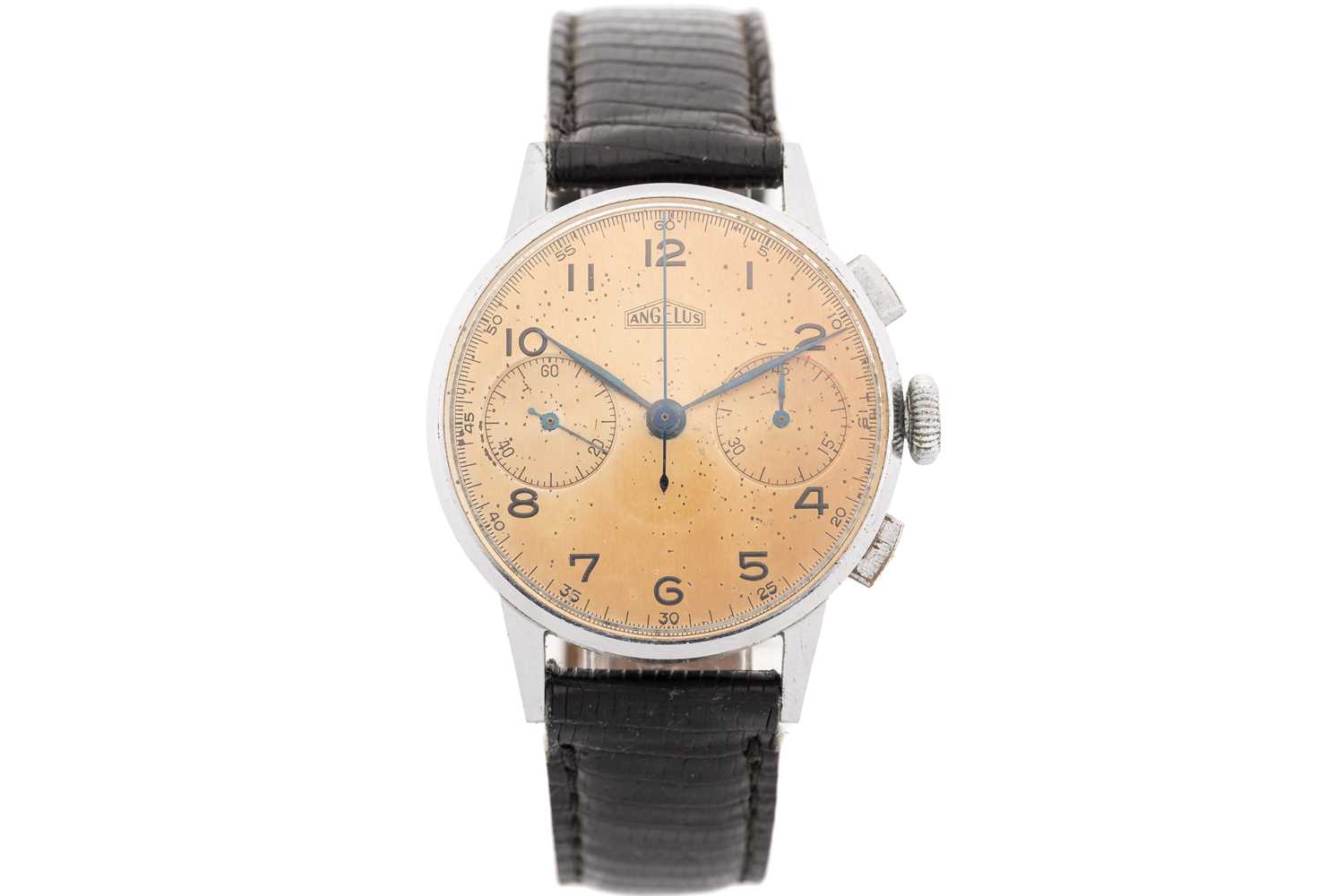 Lot 390 - An Angelus chronograph mechanical watch,