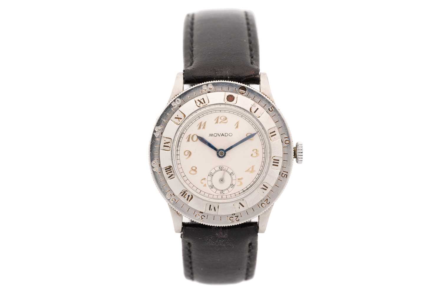 Lot 388 - A Movado Cronoplan mechanical watch, featuring...