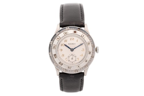 Lot 388 - A Movado Cronoplan mechanical watch, featuring...