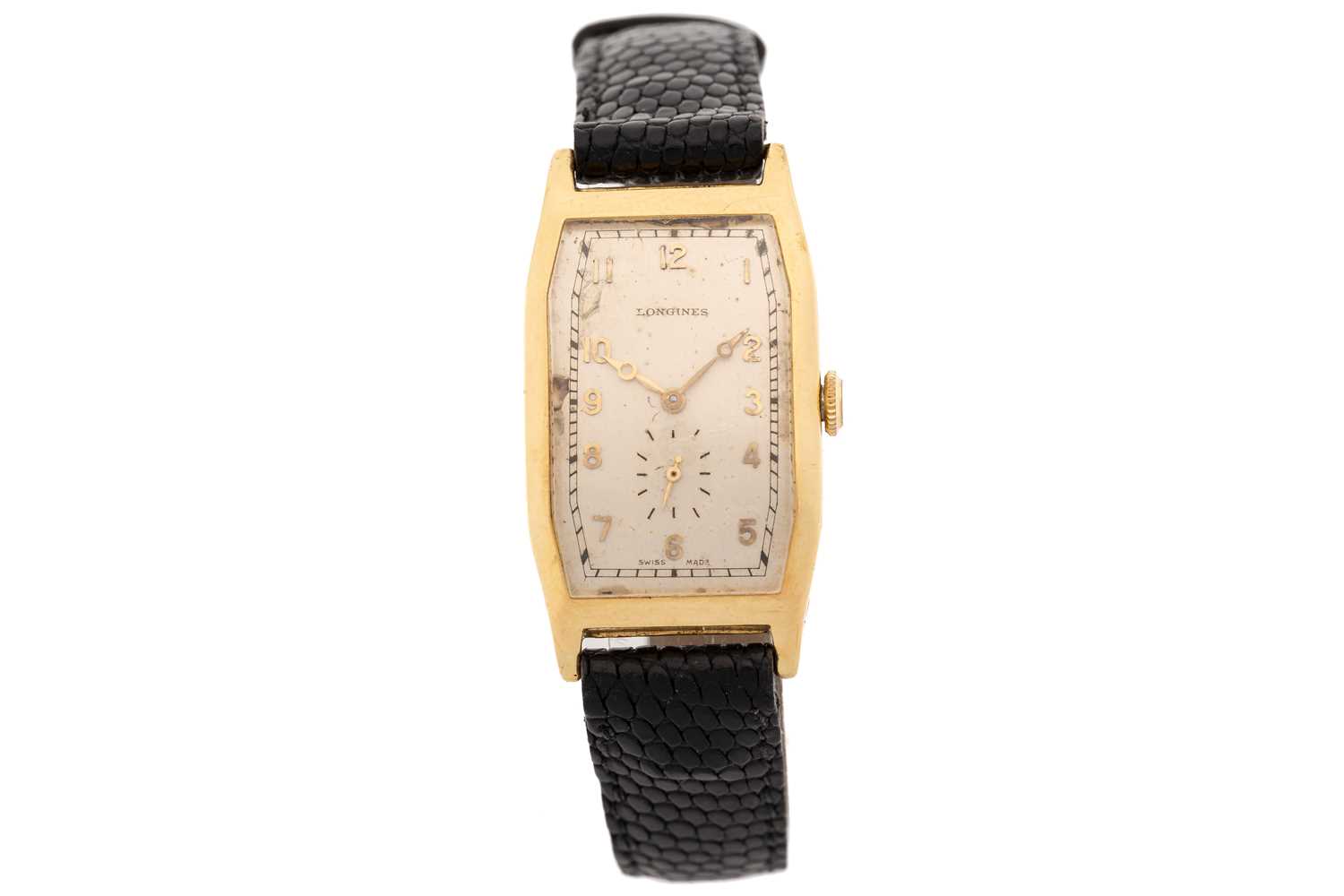 Lot 381 - A Longines mechanical watch, featuring a swiss...