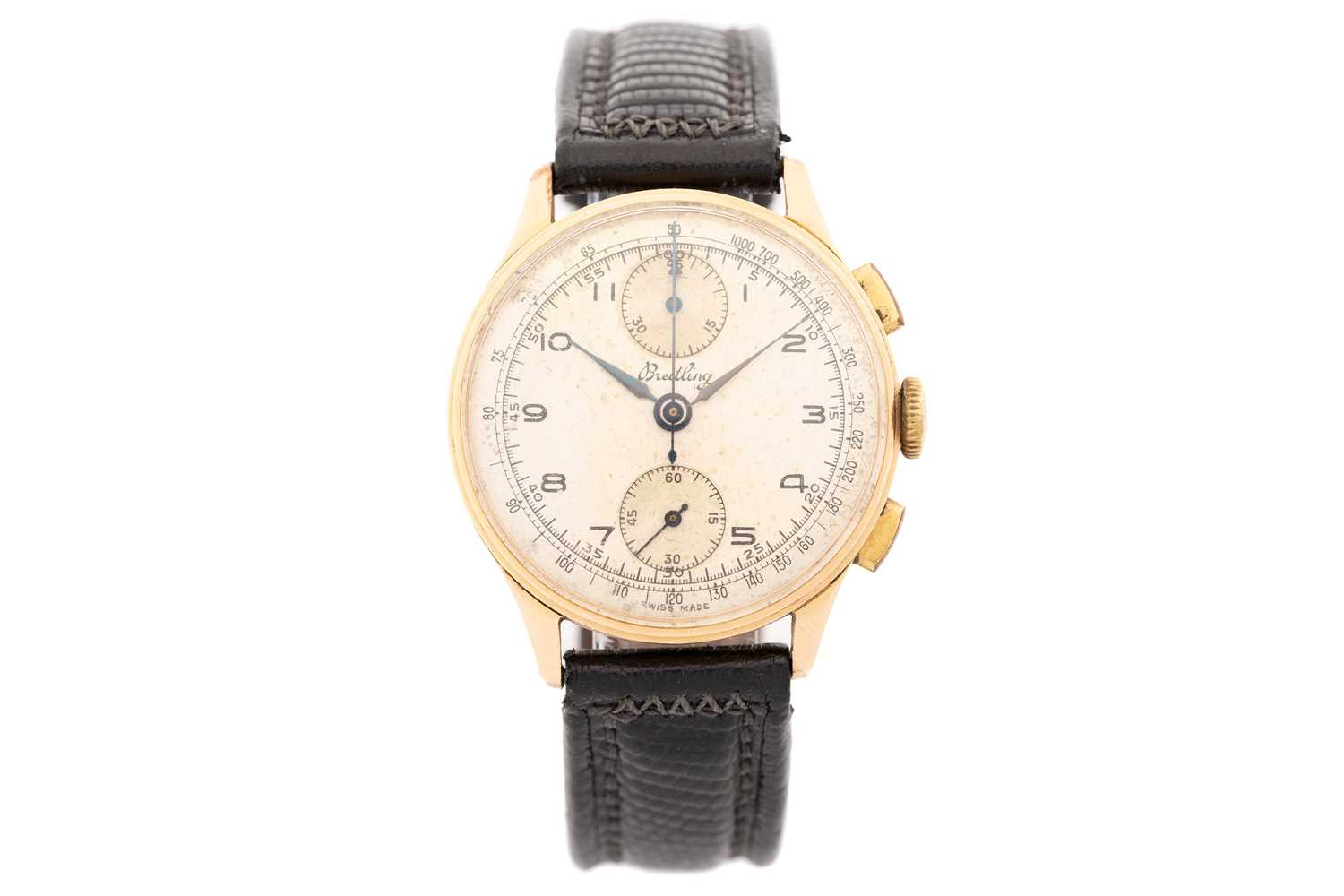 Lot 387 - A 1940's Breitling chronograph 178, featuring...