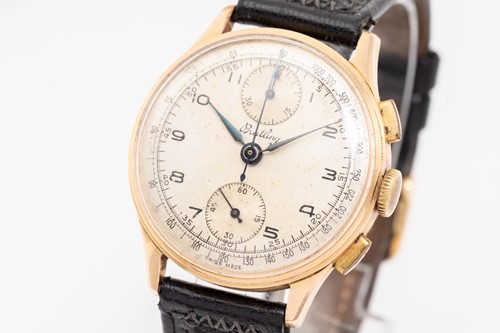 Lot 387 - A 1940's Breitling chronograph 178, featuring...