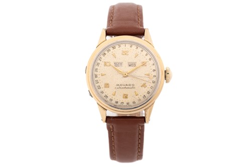 Lot 382 - A Movado calendar automatic watch, featuring a...