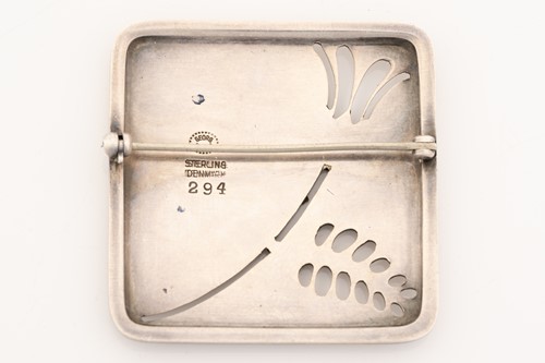 Lot 336 - Georg Jensen - A brooch depicting a butterfly...
