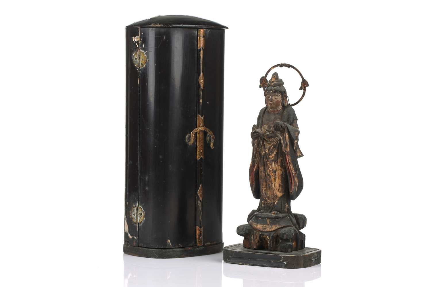 Lot 93 - A Japanese portable shrine, Zushi, Edo period,...