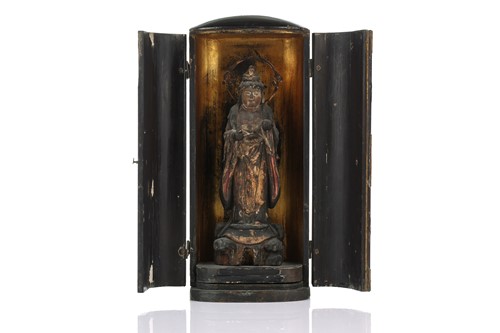Lot 93 - A Japanese portable shrine, Zushi, Edo period,...