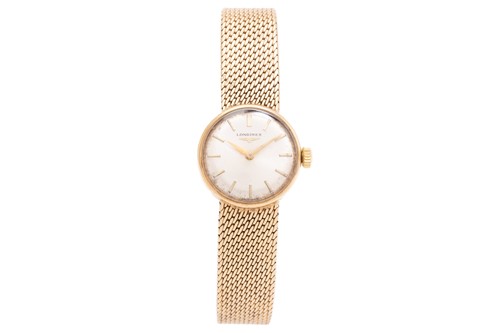 Lot 338 - A Longines lady's dress watch, with a...