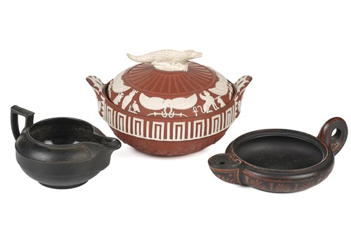 Lot 253 - Three 19th century Wedgwood items, comprising...