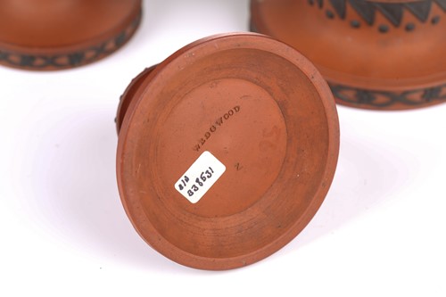 Lot 250 - A Wedgwood rosso antico vase and cover, 19th...