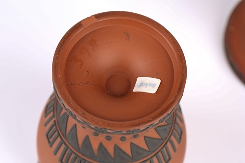 Lot 250 - A Wedgwood rosso antico vase and cover, 19th...