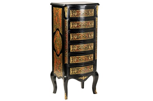 Lot 152 - A Napoleon III style ebonised and faux shell...