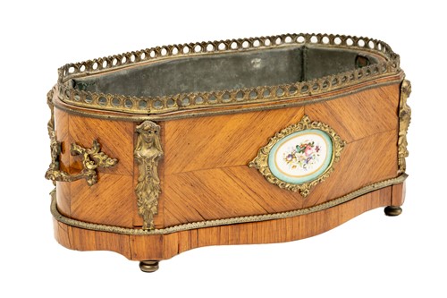 Lot 107 - A Napoleon III style king wood table...
