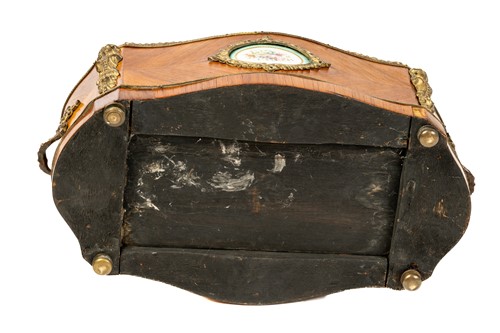 Lot 107 - A Napoleon III style king wood table...