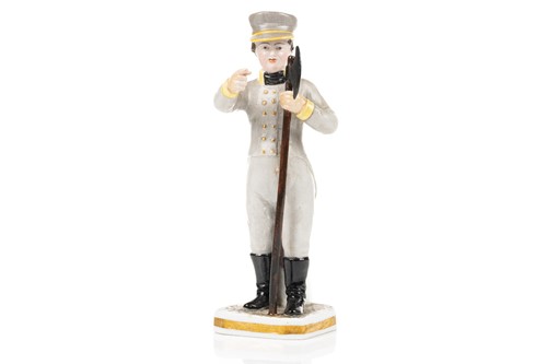 Lot 231 - A Russian Gardner porcelain figure of a City...