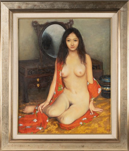 Lot 5 - 20th Century Japanese School, study of a nude...