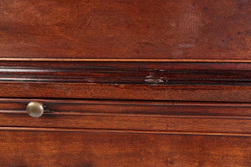 Lot 118 - A George III plum mahogany chest on chest, the...