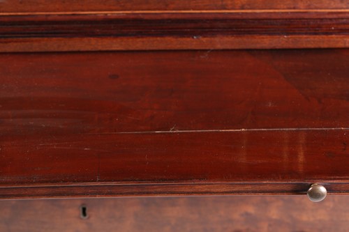 Lot 118 - A George III plum mahogany chest on chest, the...