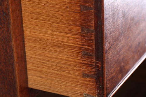 Lot 118 - A George III plum mahogany chest on chest, the...