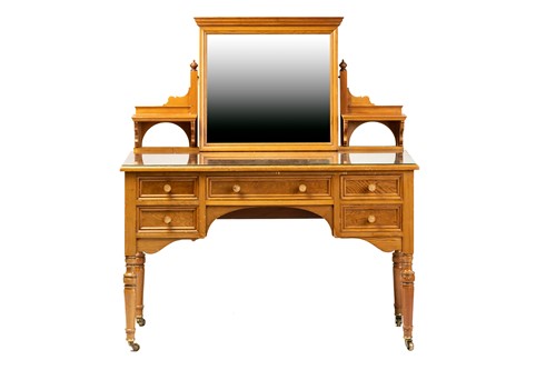 Lot 151 - An Edwardian pine? dressing table by Howard &...