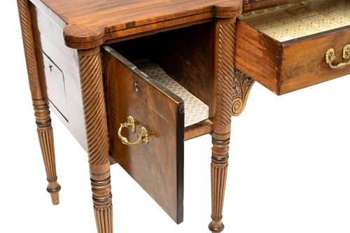 Lot 117 - A Regency mahogany sideboard, the rectangular...