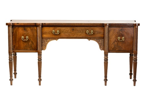 Lot 117 - A Regency mahogany sideboard, the rectangular...