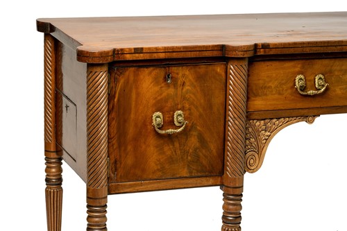Lot 117 - A Regency mahogany sideboard, the rectangular...