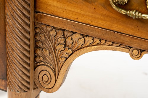Lot 117 - A Regency mahogany sideboard, the rectangular...
