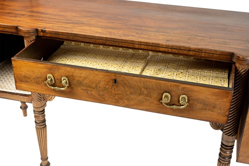 Lot 117 - A Regency mahogany sideboard, the rectangular...