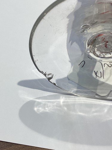 Lot 216 - An 18th-century ale glass, the shaped bowl...
