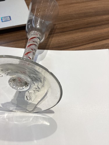 Lot 216 - An 18th-century ale glass, the shaped bowl...