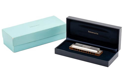 Lot 331 - Tiffany & Co. silver harmonica made by Hohner,...