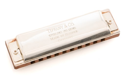 Lot 331 - Tiffany & Co. silver harmonica made by Hohner,...