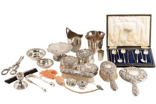 Lot 506 - Large quantity of silver and plate including...