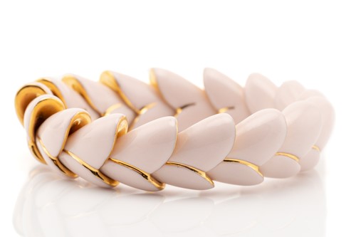 Lot 150 - Lladró - 'Heliconia' bracelet in pink,...