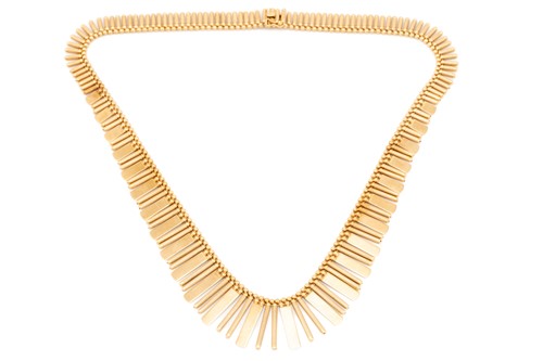 Lot 137 - A fringe necklace, by Uno-a-Erre, comprising...