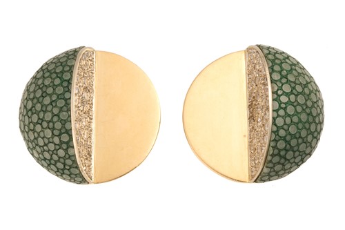 Lot 76 - Hedy Martinelli - a pair of diamond and...