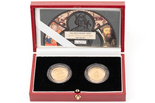 Lot 324 - A 2000 United Kingdom gold proof two coin...