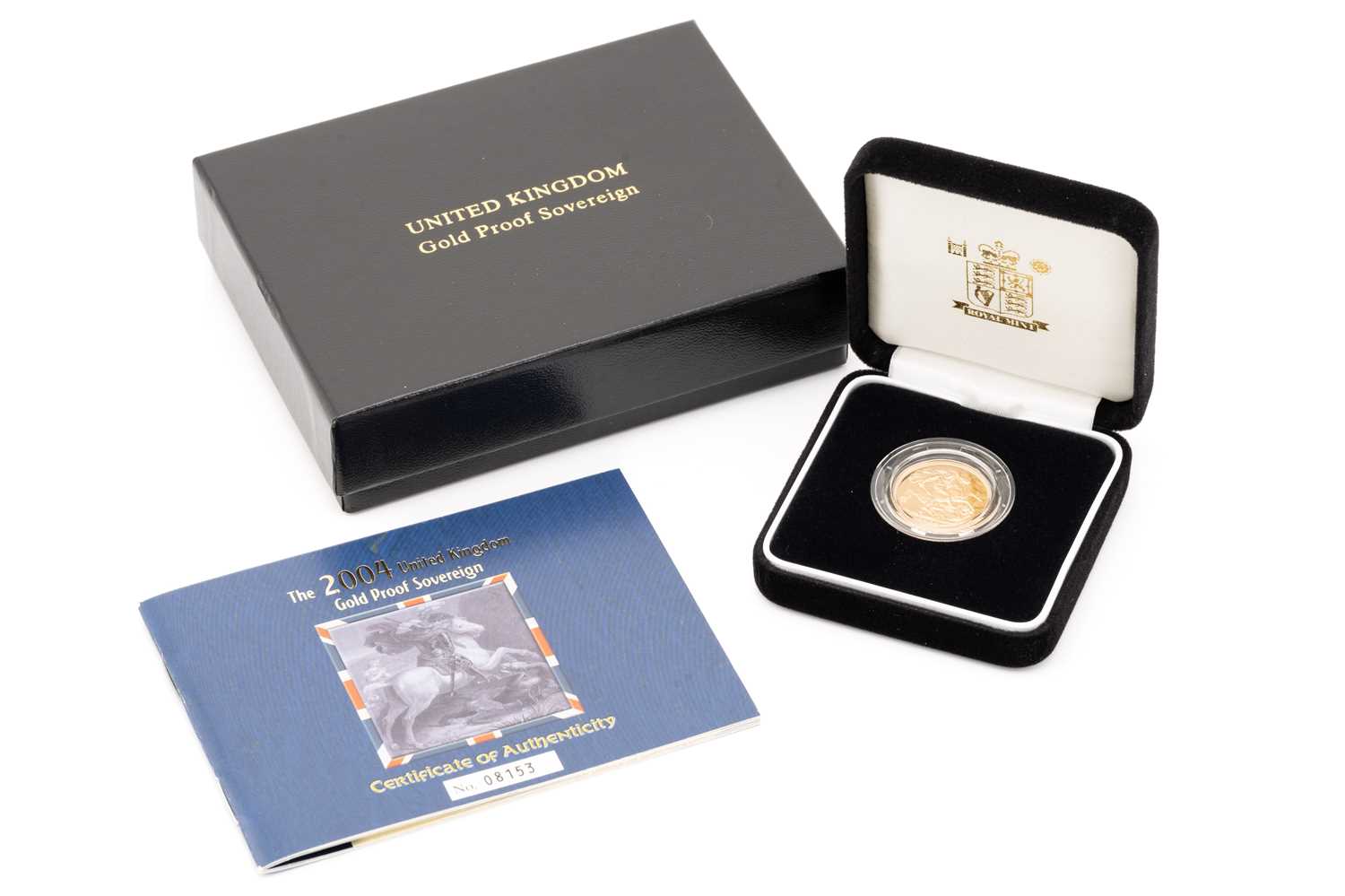 Lot 318 - A 2004 United Kingdom gold proof sovereign;...