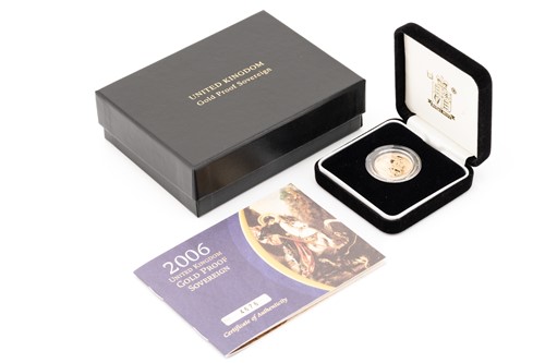 Lot 329 - A 2006 United Kingdom gold proof sovereign;...