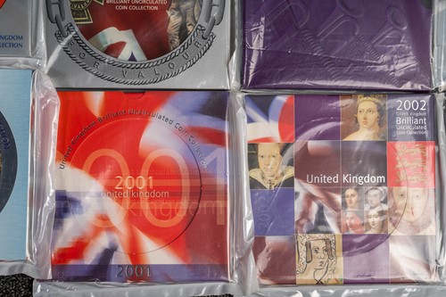 Lot 328 - Twelve silver proof 50p sets, set twelve...