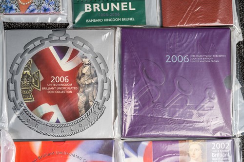 Lot 328 - Twelve silver proof 50p sets, set twelve...