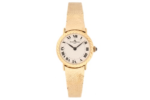 Lot 414 - A Baume & Mercier lady's dress watch,...