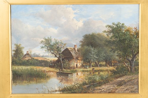 Lot 2 - Joseph Thors (1843-1898) British, a rural...