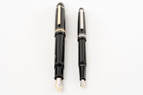 Lot 339 - Two Montblanc fountain pens comprising a...