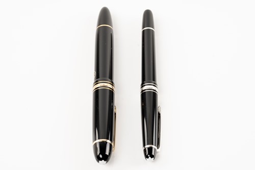 Lot 339 - Two Montblanc fountain pens comprising a...